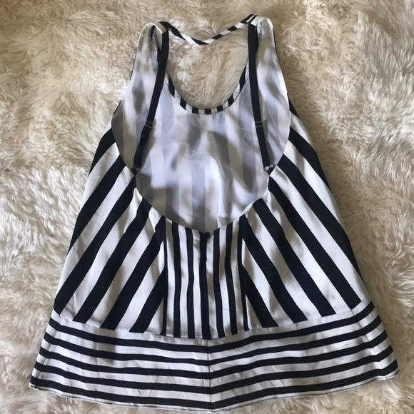 BCBG stripe blouse with low back - Picture 2 of 2